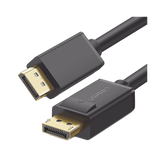 Cable DisplayPort 1.2 Macho a Macho | Longitud 3m | Versión DP1.2 | Soporta 4K@60Hz; 2K@144Hz | Soporta 3D | Color profundo de 8 y 10 bits | Blindaje Interno Múltiple | Cobre Estañado 28AWG | Botón de Liberación.