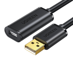 Cable de Extensión Activo USB 2.0 / 10 Metros / Macho-Hembra / Booster individual FE1.1S incorporado / Velocidad de hasta 480 Mbps / Ideal para impresoras, consolas , Webcam, etc.