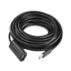 Cable de Extensión Activo USB 2.0 / 10 Metros / Macho-Hembra / Booster individual FE1.1S incorporado / Velocidad de hasta 480 Mbps / Ideal para impresoras, consolas , Webcam, etc.