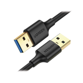 Cable USB-A 3.0 a USB-A 3.0 / 1 Metro / Macho a Macho / Conector Niquelado / Núcleo de Cobre Estañado / Blindaje Múltiple / Velocidad 5Gbps / No Requiere Controlador / Compatible con USB2.0 Y USB 1.1