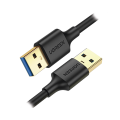 Cable USB-A 3.0 a USB-A 3.0 / 2 Metros / Macho a Macho / Conector Niquelado / Núcleo de Cobre Estañado / Blindaje Múltiple / Velocidad 5Gbps / No Requiere Controlador / Compatible con USB2.0 Y USB 1.1