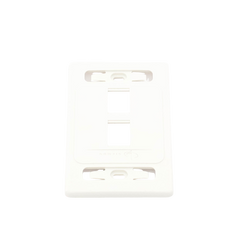 Placa de Pared Modular 10G MAX de 2 Salidas, Color Blanco