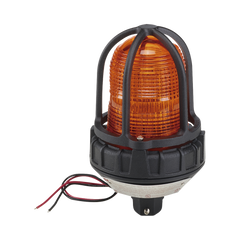 Luz estroboscópica para ubicaciónes peligrosas, montaje tipo tubo, 12-24 VCD, color Ámbar