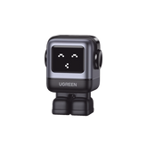 Cargador Mini GaNRobot 30W serie UNO | 1 USB-C de Carga Rápida | Tecnología GaN II | Multiprotocolo PD/QC/SCP/FCA | Carga Inteligente | Pantalla LED | Zapato Magnético Extraíble | Thermal Guard | Color Negro.