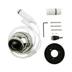 Cámara Marina IP CAM-1 / Resolución 1920x1080 / Lente Gran Angular 1.8 mm / IR LEDs 10 mts / Carcasa Acero Inoxidable 316 / POE o 12V / Compatible con Simrad NSSevo3™/3S™ y NSOevo3™/3S™