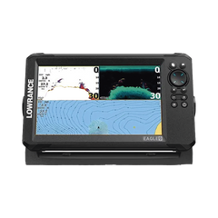 Eagle-9 ecosonda en pantalla horizontal IPS de 9 pulgadas, incluye transductor skimmer 50/200 kHz