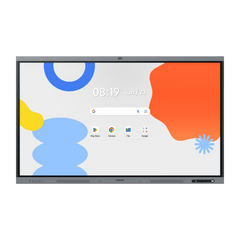 Pantalla Interactiva WAFX-P Series 75" 4K UHD 3840x2160 / Android 15 EDLA / Octa-core CPU / 48MP Cámara Integrada / 8 Micrófonos Far-Field / 50 Puntos Touch IR / WiFi 6 / 16GB RAM / 128GB Storage