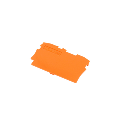 Placa final e intermedia; espesor 0,8 mm; naranja
