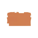 Placa final e intermedia; espesor 0,8 mm; naranja
