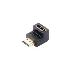 Adaptador HDMI de 90 Grados Macho a Hembra / Hacia Abajo / HDMI 2.0 4K@60Hz / Proporciona Flexibilidad Sin Doblar los Cables HDMI