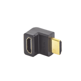 Adaptador HDMI de 90 Grados Macho a Hembra / Hacia Arriba / HDMI 2.0 4K@60Hz / Proporciona Flexibilidad Sin Doblar los Cables HDMI