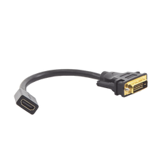 Convertidor DVI macho a HDMI Hembra | Bidireccional | DVI 24+1 | 1080P@60Hz | Cable de 22cm | Negro.
