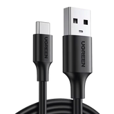 Cable USB-A a USB-C | 1 Metro | Carga y Sincronización de Datos | Carga Rápida 60W | Datos 5 Gbps | QC 3.0/2.0 | FPC | AFC | Protección Integrada | Duradero y Flexible| Caja ABS | Cubierta de TPE | Color Negro.
