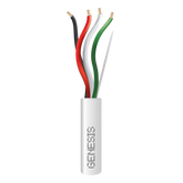 Bobina de 152 m (500 ft) / Cable para Alarma 4x18 AWG / Riser / Blanco