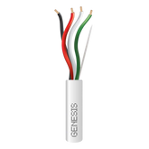 Bobina de 152 Metros / Cable de Cobre / 4 x 18 AWG / Riser / Color Blanco / Para Aplicaciones de Alarmas de Intrusión/Control de Acceso/ Automatización / Interfonos y Tv Porteros