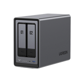 NASync DXP2800 | SO UGOS Pro | Intel N100 12th Gen Intel® 4 Core™ | 2 Bahías SATA hasta 48TB | 2-Bahias (M.2 NVMe) hasta 16TB | 8GB DDR5 (Exp. a 16GB) | Ethernet 2.5G | HDMI 4K | 2* USB2.0 | 1*USB 3.2Gen | 1* USB 3.2Gen2 | 1*USB-C 3.2Ge