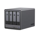 NASync DXP4800 | SO UGOS Pro | Intel N100 12th Gen Intel® Quad Core™ | 4-Bahias (SATA) hasta 96TB | 2* M.2 SSD hasta 16TB| 8GB DDR5 (Exp. a 16GB) | 2.5Gb Dual Ethernet | HDMI 4K | 2* USB2.0 | 1*USB 3.2Gen | 1* USB 3.2Gen2 | 1*USB-C 3.2Gen2 | SD