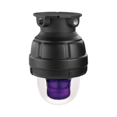 Luz de advertencia LED a prueba de explosion Homologado UL y cUL para Clase I, División 1, Grupo C y D; Clase I, División 2, Grupos A y B; Clase II, División 1, Grupos E, F y G; Clase III, Color Magenta a 24 VCD