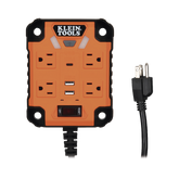 Multicontacto Powerbox 1, con 4 Salidas 120 Vca, 2 USB-A / 1 USB-C, Luces LED Integradas y Soporte Magnético
