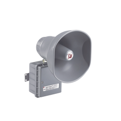 Altavoz amplificado SelecTone® de 15 W, para ubicaciones peligrosas Aprobado por CSFM y listado UL y cUL , 120 Vca, gris