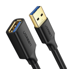 Cable Extensor USB 3.0 / 3 Metros / Macho-Hembra / 5 Gbps / Ultra Durabilidad / Núcleo de cobre estañado 28/22 AWG / Blindaje interior múltiple / Ideal para teclado, mouse , etc.