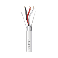 Bobina de 305 Metros (1000 Pies) de Cable 3 x 18 AWG / Plenum / BLINDADO / Tipo FPLP, CMP, CL3P / Color Natural / Para Aplicaciones en Sistemas de Seguridad, Audio, Control y Otras Aplicaciones