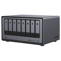 NAS UGREEN NASync DXP8800 Plus / Intel Core i5-1235U 10 Núcleos / 8 Bahías SATA + 2 M.2 NVMe / 2 Puertos 10GbE / Thunderbolt 4 / HDMI 8K / DDR5 Expandible 64GB / PCIe 4.0 x4