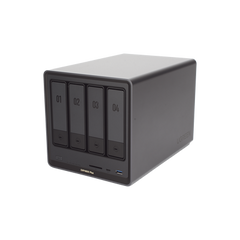 NAS UGREEN NASync DXP4800 Plus / Procesador Intel Pentium Gold 8505 5 Núcleos / 4 Bahías SATA + 2 M.2 NVMe PCIe 4.0 / 8GB DDR5 Expandible a 64GB / 10GbE + 2.5GbE / USB 3.2 Gen 2 Tipo C / HDMI 4K / Sistema Almacenamiento Conectado Red