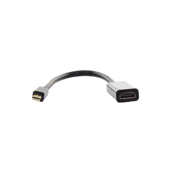 Convertidor Mini Display Port a HDMI / 4K@30Hz / Thunderbolt / Blindaje Interno Múltiple / Carcasa ABS / Longitud de 25 cm (9.84 pulgadas)