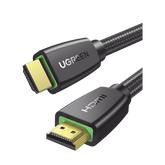 Cable HDMI 2.0 de Nylon Trenzado / 1.5 m / 4K@60Hz / HDR / 3D / HEC (Canal Ethernet HDMI) / ARC (Canal de Retorno de Audio / Color Profundo de 48 bits / Audio de 32 canales / HDCP 2.2 /Audio DTS: X / 18 Gbps / Blindaje de 4 capas