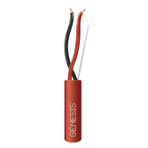 Bobina de 305 Metros / Alambre de Cobre / 2 x 16 AWG / Riser / Tipo FPLR, CL3R, C (UL) FT4 / Color Rojo / Para Aplicaciones en Sistemas de Detección de Incendio y Sistemas de Evacuación