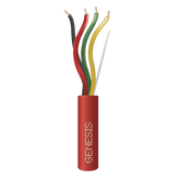 Carrete de Alambre 305 Metros / 4 x 16 AWG / Riser / Color Rojo / Tipo FPLR, CL3R, (UL) FT4 / Para Aplicaciones en Sistemas de Detección de Incendio y Sistemas de Evacuación.