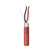 Bobina de 152 Metros de Alambre / 2 x 18 AWG / Riser / BLINDADO / Tipo FPLR / Color Rojo / Para Aplicaciones en Sistemas de Detección de Incendio y Sistemas de Evacuación