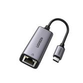 Adaptador de Red USB-C 3.1 (5 Gbps) a RJ45 | Thunderbolt 3 | Admite 10/100/1000 Mbps | Chip Inteligente | Amplia Compatibilidad | Caja de Aluminio | Longitud del cable 10 cm.