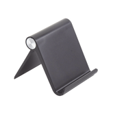Soporte de Escritorio para Teléfono Celular / Ajustable de 0° a 100° / Goma Antiarañazos / Antideslizante / Amplia Compatibilidad con dispositivos de 4'' a 7.9'' / Plegable / ABS / Color Negro