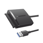 Adaptador USB 3.0 a SATA III | Compatible con Disco Duro HDD y SSD de 2.5" y 3.5" de hasta 12 TB | Velocidad USB 3.0 de hasta 5 Gbps | Alta Velocidad con UASP & TRIM | Cable de 50 cm.