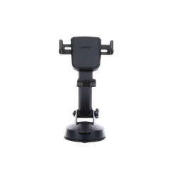 Soporte de Celular para Automóvil con Ventosa / Diseño de Sujecion en Triangulo / Ajustable 270° / Rotable / Estirable / Amplia Compatibilidad con dispositivos de 4'' a 7'' / Color Negro