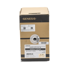 Bobina de Cable de 305 Metros UTP Cat5e / Color Gris / UL, CM, Probado a 350 Mhz / Para Aplicaciones de CCTV, Redes de Datos, IP megapixel, Control RS485