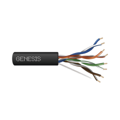 Bobina de Cable de 305 Metros UTP Cat6 RISER / Color Negro / UL, CMR SPNLS, Probado a 350 Mhz / Para Aplicaciones de CCTV, Redes de Datos, IP megapixel, Control RS485