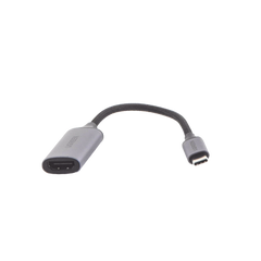 Cable Adaptador USB C a HDMI 4K@60Hz / Convertidor Thunderbolt 3 / Caja de Aluminio / HDMI V2.0 / 3D / Longitud del cable 10cm