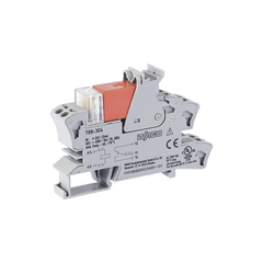 Módulo con Relé, 24 VCC, 1 Inversor, 16 A, LED Rojo, Push-in CAGE CLAMP®, Montaje Carril DIN-35, IP20, Gris