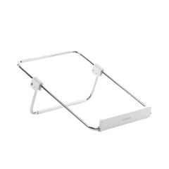 Soporte para Laptop / Plegable / Ajustable de 87 a 131 mm / Amplia compatibilidad 11''-16'' / Capacidad de carga 20 KG / Antideslizante / Ultra Ligero / Metal / ABS / Silicona / Color Plata