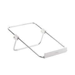 Soporte para Laptop / Plegable / Ajustable de 87 a 131 mm / Amplia compatibilidad 11''-16'' / Capacidad de carga 20 KG / Antideslizante / Ultra Ligero / Metal / ABS / Silicona / Color Plata