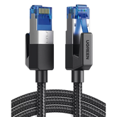 Cable Ethernet Cat8 CLASSâ… F/FTP Redondo con Malla de Nylon 2 Metros