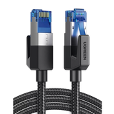 Cable Ethernet Cat8 CLASSâ… F/FTP Redondo con Malla de Nylon 5 Metros