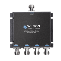 Divisor de potencia de 4 salidas, 50 Ohm, 600-4000MHz con conectores N-Hembra.