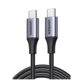 Cable USB-C a USB-C | 2 Metros | Potencia de Carga 240W | 48V/5A | PD3.1 /3.0 | 480 Mbps | Chip E-Market | Carcasa de Aluminio | Nylon Trenzado.