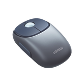Mouse Inalámbrico FUN | Recargable| 2.4G & Bluetooth | 4 Niveles de DPI | Silencioso | Ergonómico | 5 Botones | Compatible con Windows, macOS 10.5, Android iOS Linux y Chrome OS | Color Azul.