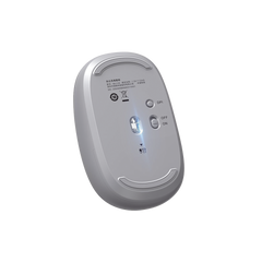 Mouse Inalámbrico 2.4G 800/1200/1600/2400 DPI | Función de 3 botones | Alcance 10m | Silencioso | Ergonómico | Anti-caída y Anti-interferencias | Batería Alcalina AA incluida | Color Grey.