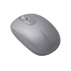 Mouse Inalámbrico 2.4G 800/1200/1600/2400 DPI | Función de 3 botones | Alcance 10m | Silencioso | Ergonómico | Anti-caída y Anti-interferencias | Batería Alcalina AA incluida | Color Grey.